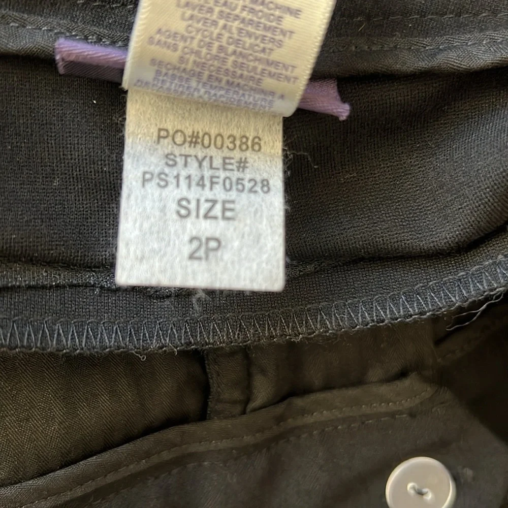 NYDJ Petite Black Trouser Pants Size 2P